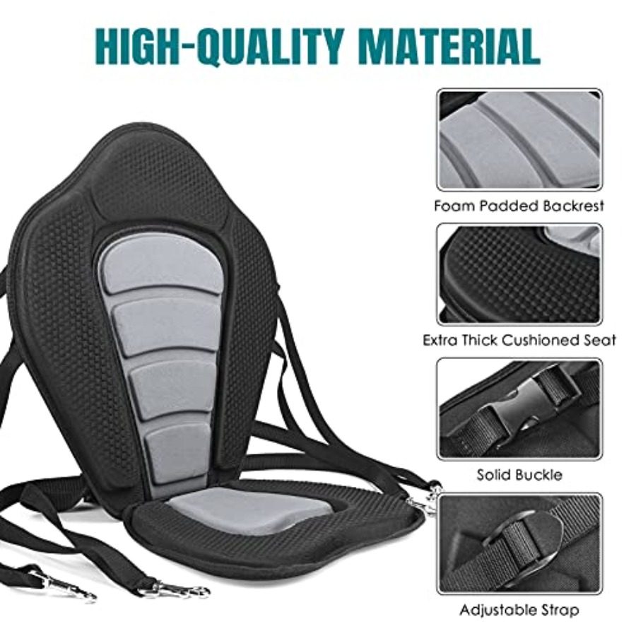 Deluxe Padded Kayak Seat with  - Fishing Kayak Storage Bag review and price