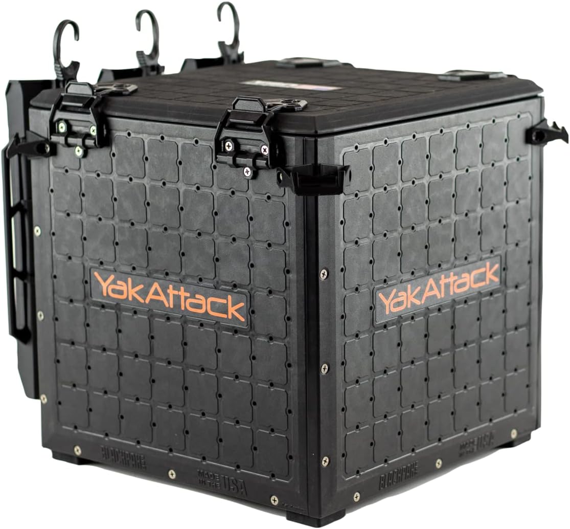 Fishing Crate with 3 Rod Holde - Fishing Kayak Crate review and price