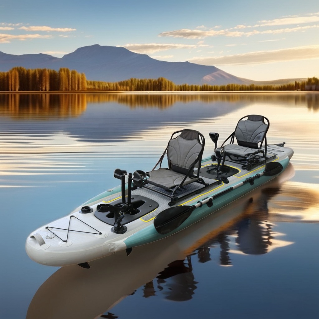 14ft Inflatable Fishing Canoe  - Fishing Kayak Seat review and price