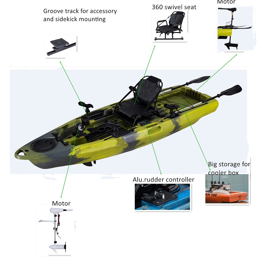 LSF Plastic Rowing Fishing Ele - Fishing Kayak Paddle review and price