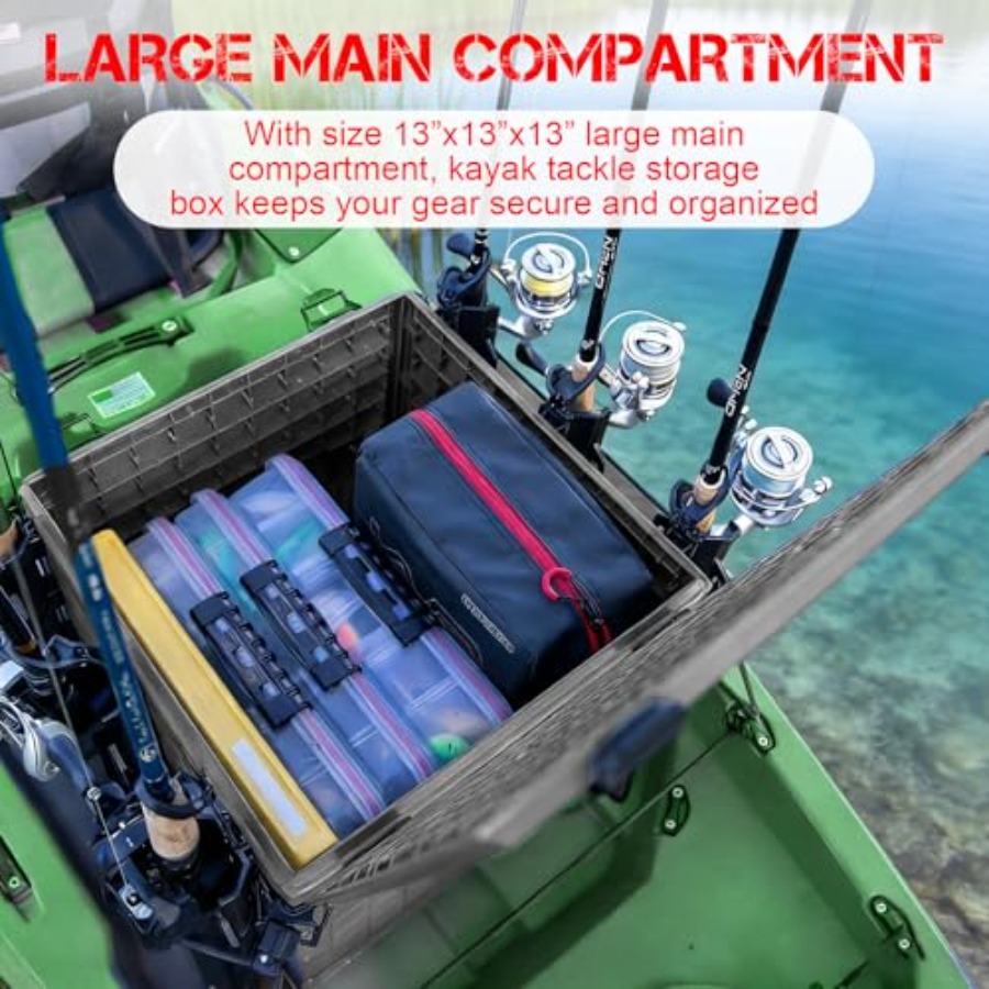 Kayak Fishing Crate with 4 Rod - Fishing Kayak Crate review and price