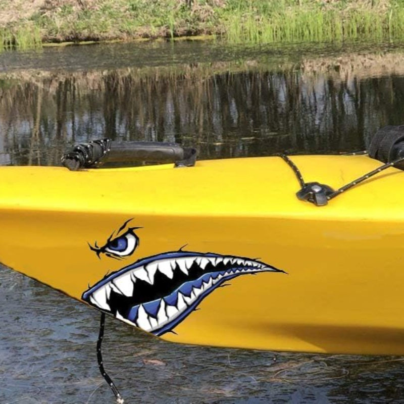 2PCS Shark Teeth Mouth Boat St - Fishing Kayak Inflatable review and price
